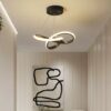 Luxury curve ceiling LED light