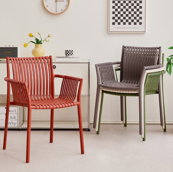 Plastic dining and outdoor chair