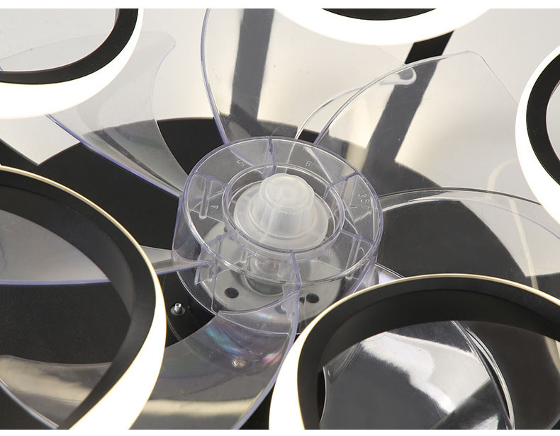 Post-Modern Ceiling Fan Light with Blades – LED Dimmable, Black/White/Gold/Grey, Bedroom Living Room Dining Room 9