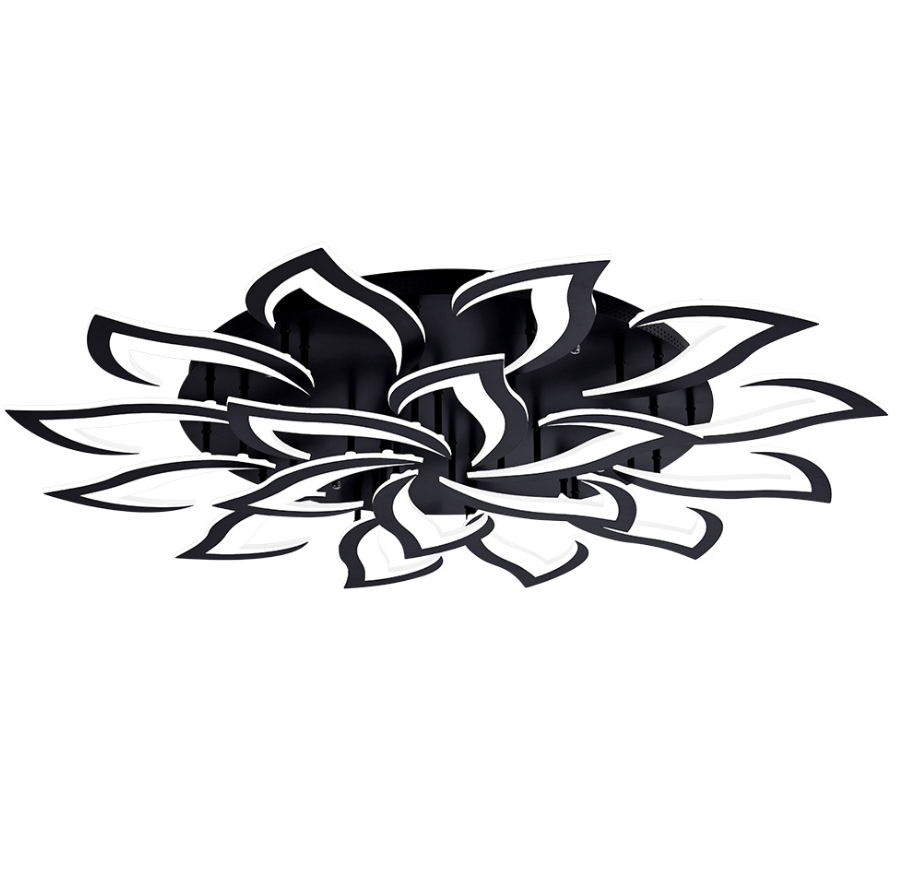 Nordic Petal LED Flush Mount Ceiling Light – Modern Black & White Chandelier for Living Room, Dining Room & Bedroom 1 Nordic Petal LED Flush Mount Ceiling Light – Modern Black & White Chandelier for Living Room, Dining Room & Bedroom