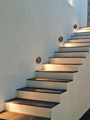 Human touch step lamp, corner waterproof step lamp