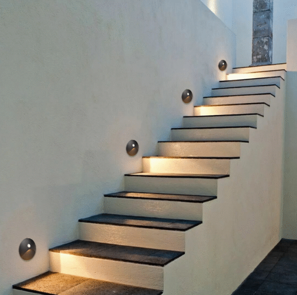 Human touch step lamp, corner waterproof step lamp