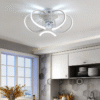 Modern ultra thin ceiling fan light bedroom & living room LED fan