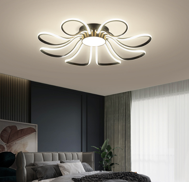 Modern LED Ceiling Light | 138W Flower Petal Design | 86cm Flush Mount | Dimmable | Living Room Bedroom 6