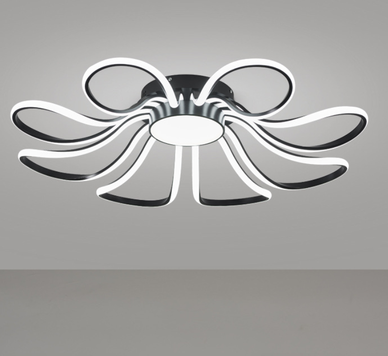 Modern LED Ceiling Light | 138W Flower Petal Design | 86cm Flush Mount | Dimmable | Living Room Bedroom 2 Modern LED Ceiling Light | 138W Flower Petal Design | 86cm Flush Mount | Dimmable | Living Room Bedroom - Image 2