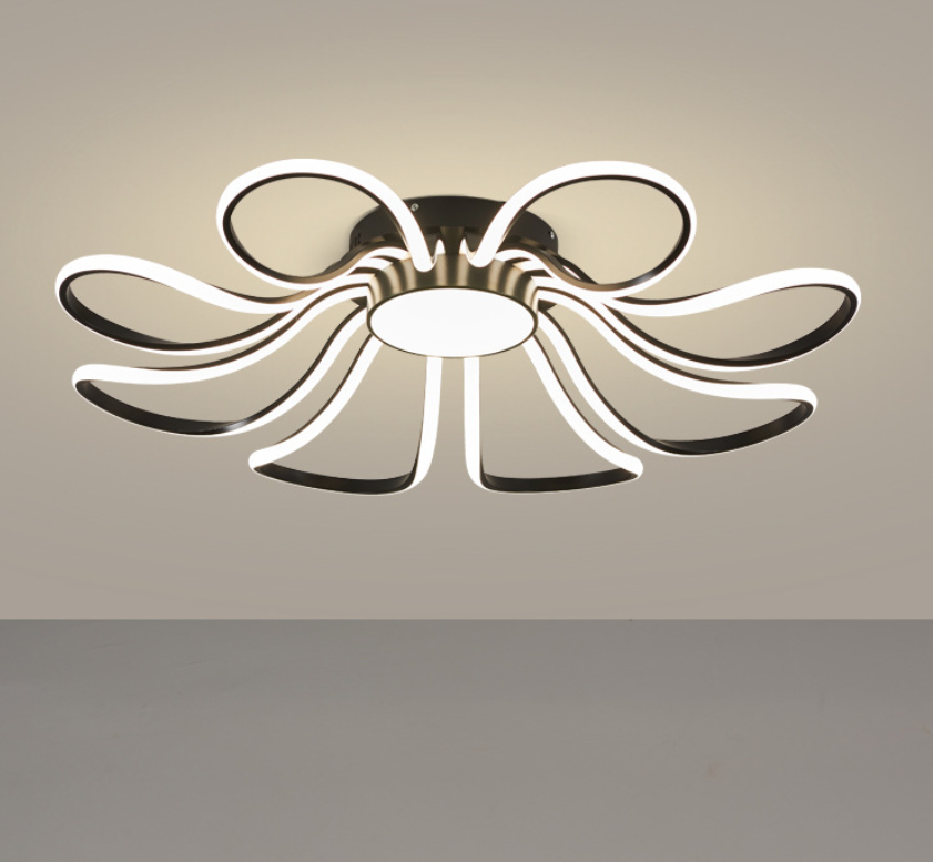 Modern LED Ceiling Light | 138W Flower Petal Design | 86cm Flush Mount | Dimmable | Living Room Bedroom 3 Modern LED Ceiling Light | 138W Flower Petal Design | 86cm Flush Mount | Dimmable | Living Room Bedroom - Image 3