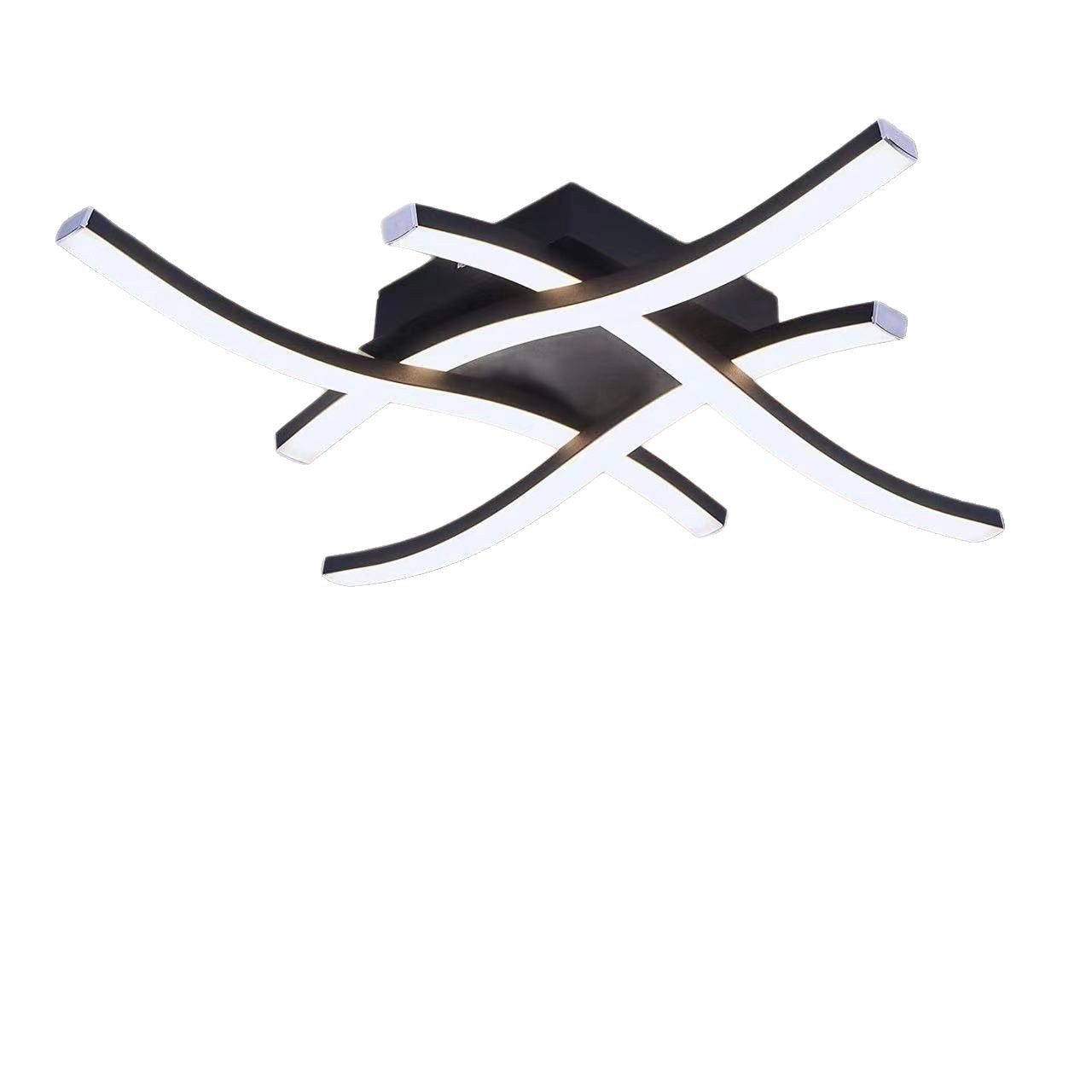 Modern Wave LED Ceiling Light 2 3 4 Head | Tricolor Dimmable Black White Wholesale 1 Modern Wave LED Ceiling Light 2 3 4 Head | Tricolor Dimmable Black White Wholesale