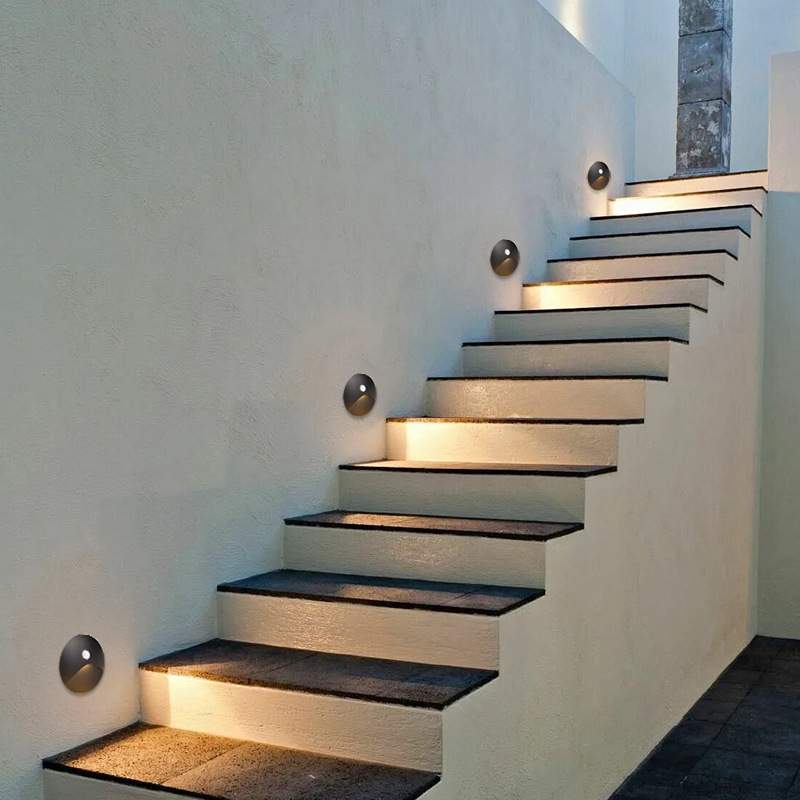 Recessed LED Step Light 85mm | Human Body Motion Sensor IP65 Waterproof Stair Light Wholesale 9