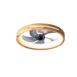 Nordic Solid Wood Ceiling Fan Light 50cm | Tricolor 6-Speed Remote Control CE Certified Wholesale