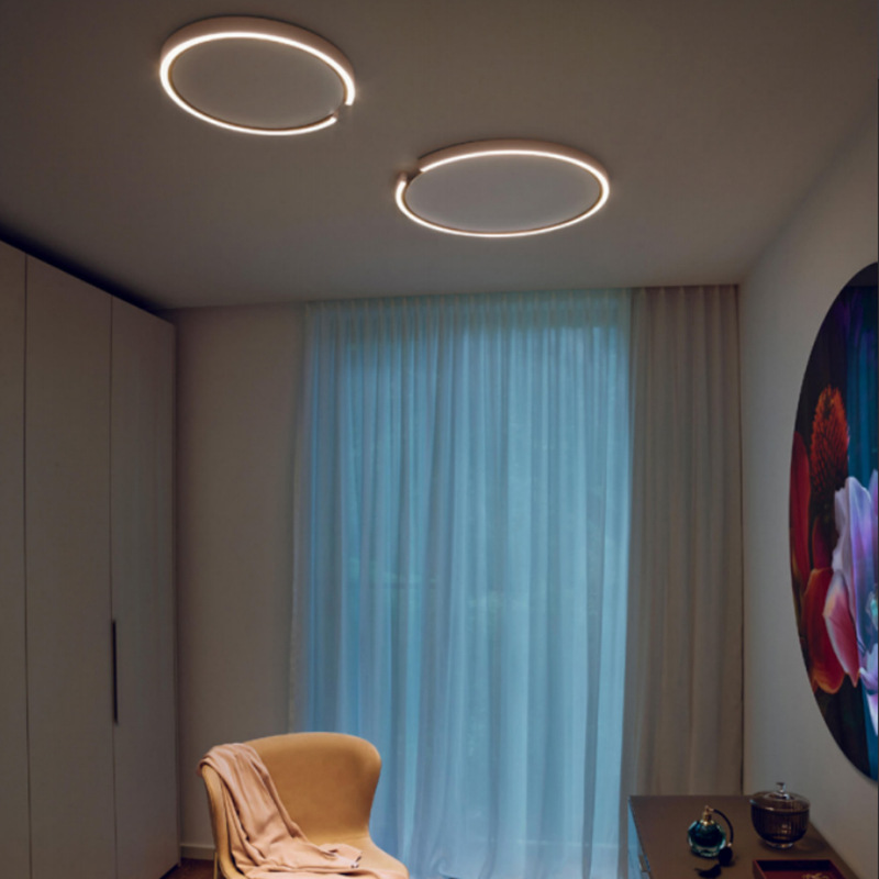 Modern Ring Ceiling Light Ultra-Slim | LED Dimmable Rose Gold 40cm 60cm Wholesale 8