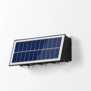 Solar LED Wall Light | Outdoor Waterproof IP65 | 4/6/8 LED Warm White | Garden Villa Fence Porch