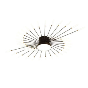 sunburst ceiling light black 42 head main