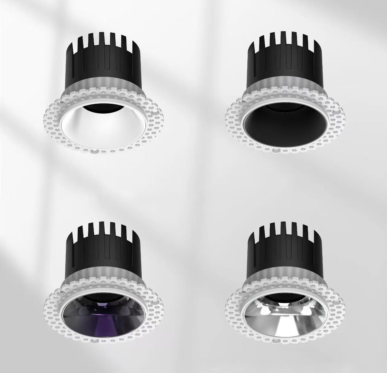 Frameless Recessed COB Downlight Anti-Glare 7W 10W 12W 15W – 2700K-6000K, White Black Silver, Wholesale 7