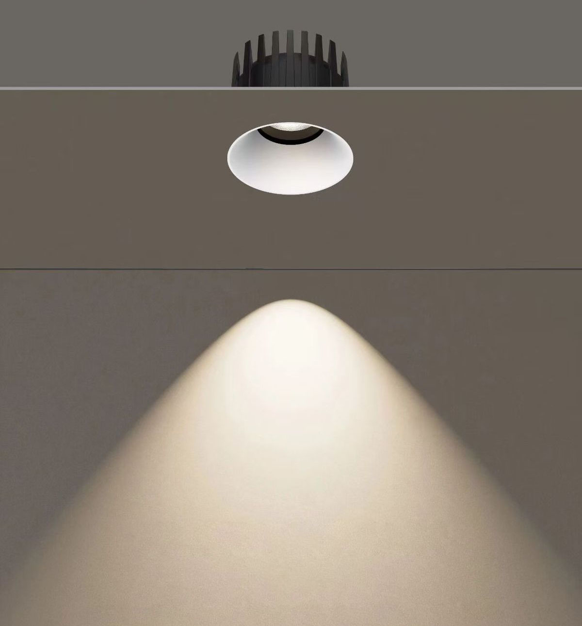 Frameless Recessed COB Downlight Anti-Glare 7W 10W 12W 15W – 2700K-6000K, White Black Silver, Wholesale 5 Frameless Recessed COB Downlight Anti-Glare 7W 10W 12W 15W – 2700K-6000K, White Black Silver, Wholesale - Image 5