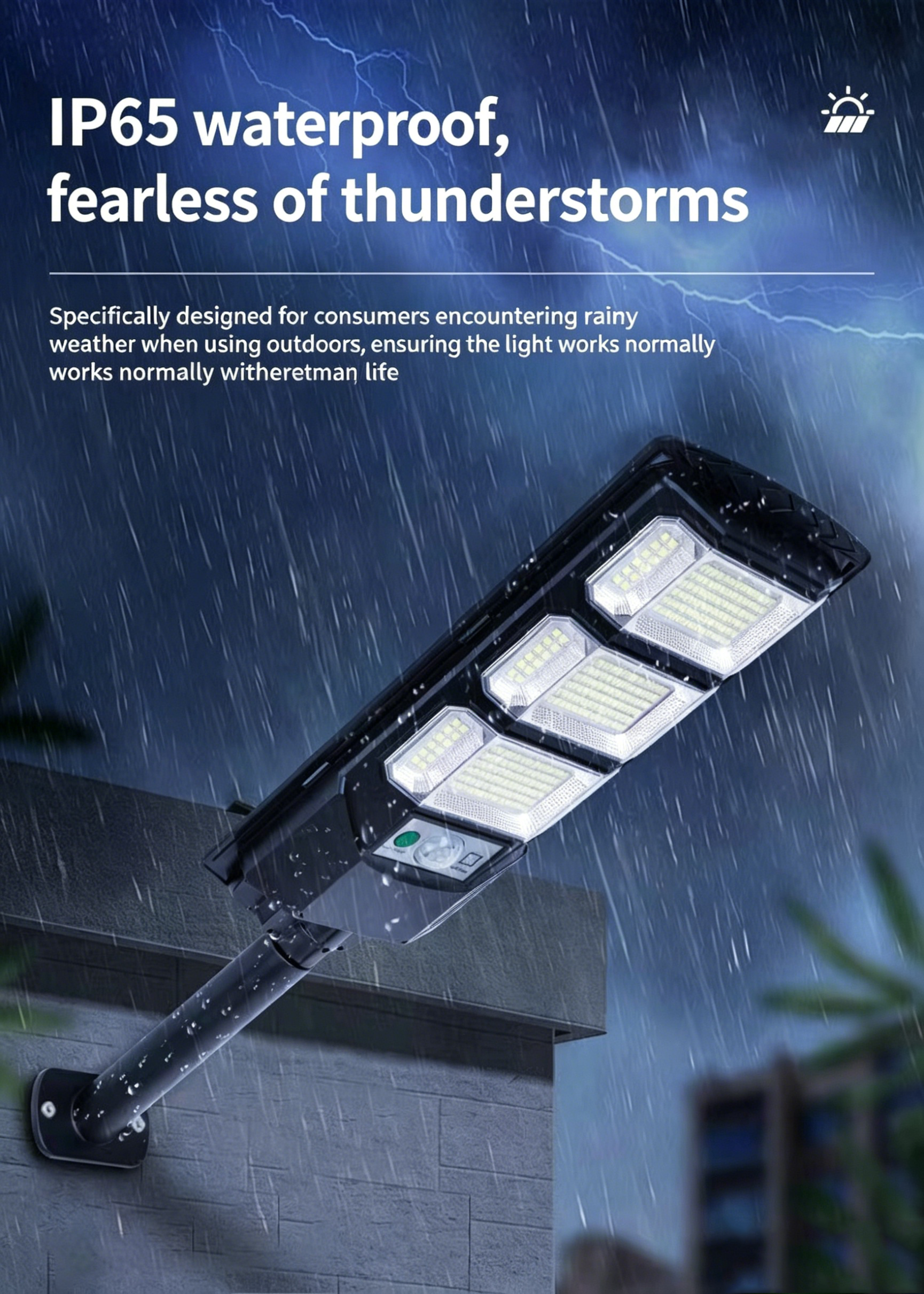 Solar Street Light Outdoor 200W-500W | Motion Sensor Remote Control IP65 Wholesale 9 solar street light 200w 500w main product