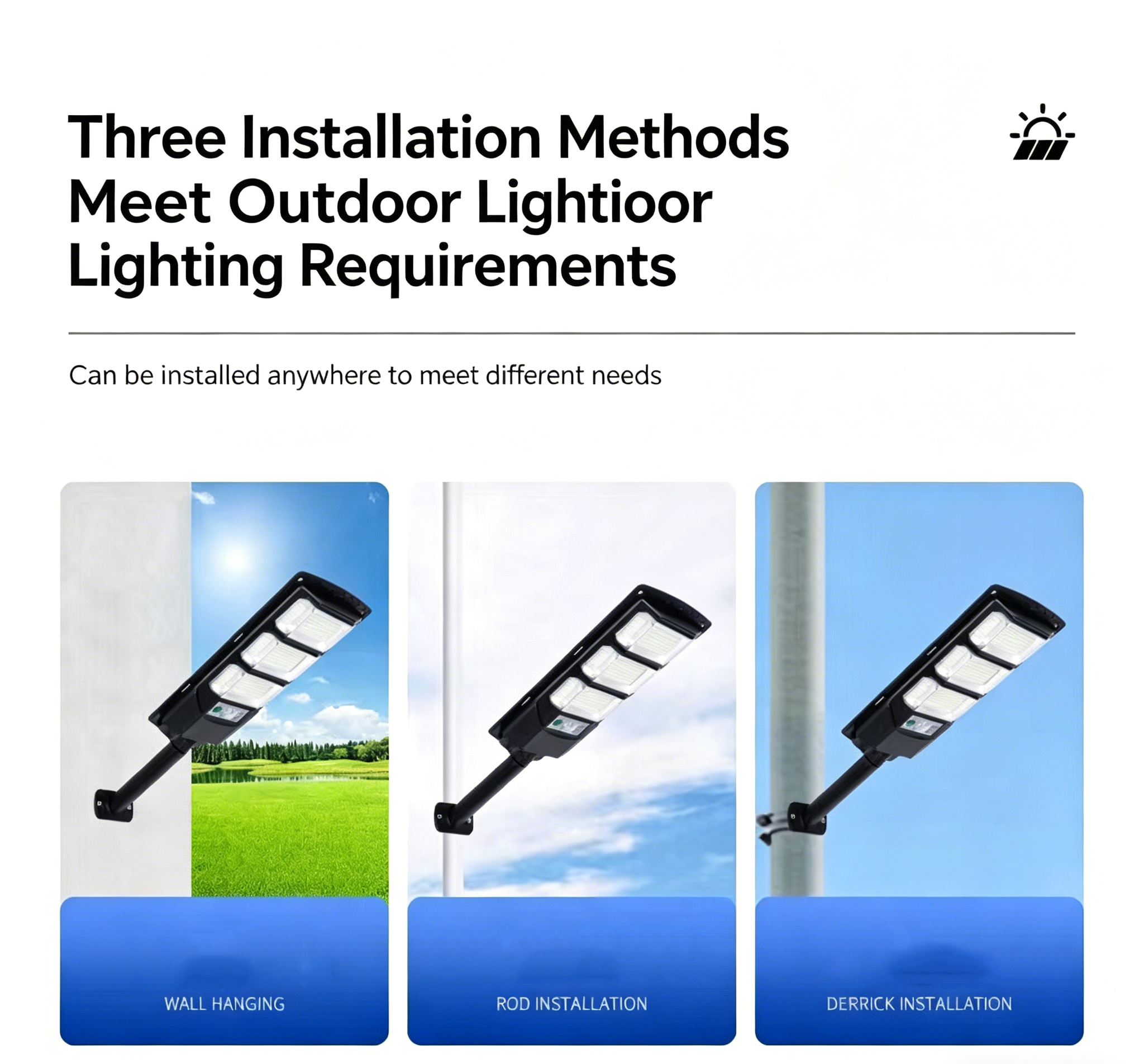Solar Street Light Outdoor 200W-500W | Motion Sensor Remote Control IP65 Wholesale 2 Solar Street Light Outdoor 200W-500W | Motion Sensor Remote Control IP65 Wholesale - Image 2