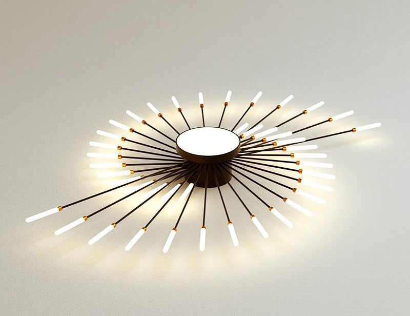 Sunburst Ceiling Light 12-42 Head | Eye-Care LED Dimmable Black Gold Wholesale 5 Sunburst Ceiling Light 12-42 Head | Eye-Care LED Dimmable Black Gold Wholesale - Image 5