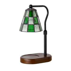 French Vintage Tiffany Stained Glass Candle Warmer Lamp | Dimmer Timer Remote | UL 3C | Bedroom Night Light Gift