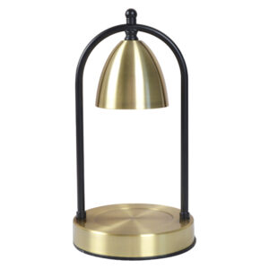 Vintage Dome Candle Warmer Lamp | Aromatherapy Ambient Holiday Gift | Black Gold Bronze | Dimmer Timer Remote | UL 3C Certified | Multi-Voltage