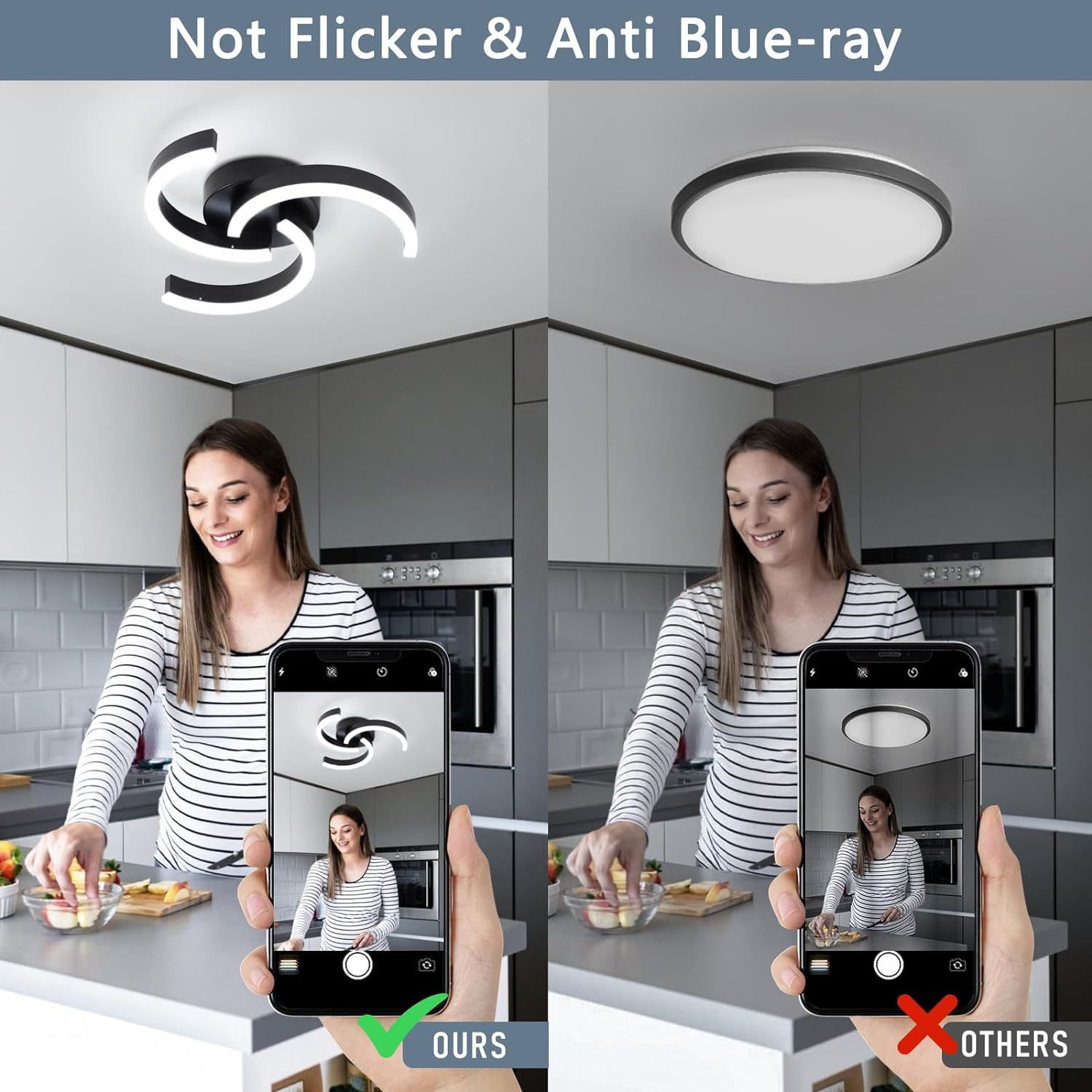 Spiral LED Ceiling Light Wholesale | Dual-Ring Flush Mount OEM 8