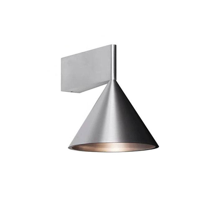Aluminium Cone Wall Sconce | Brushed Silver & Black | 5W Tri-Colour | Bedroom Corridor | Bulk Supply 1 aluminium cone wall sconce