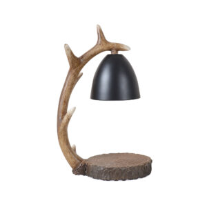 Amazon Deer Antler Aromatherapy Candle Melting Lamp | Timed Dimmer Switch | UL Certified | Multi-Voltage | Rustic Cabin Bedroom Decor Gift