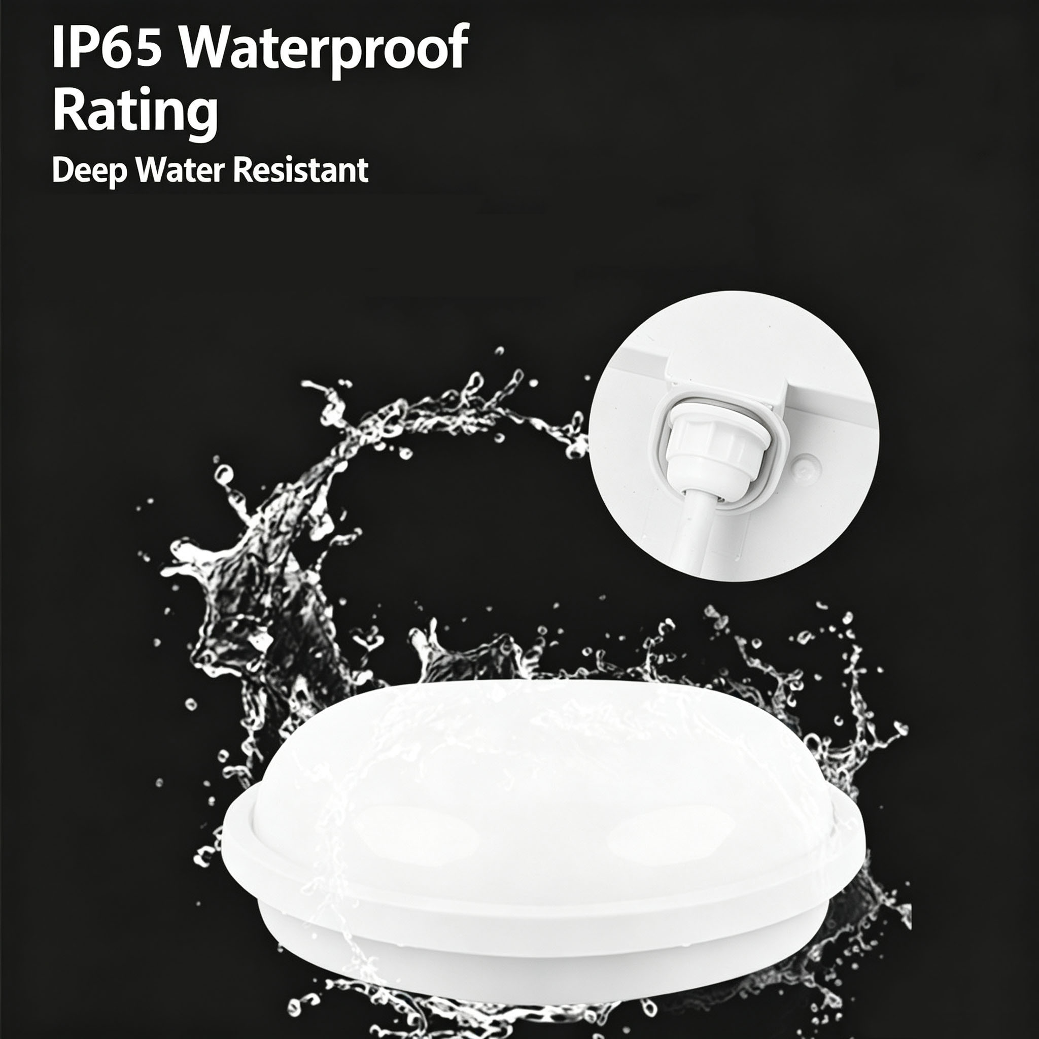 LED Waterproof Ceiling Light Wholesale Round Oval 15W/18W/20W/24W IP65 Bathroom Balcony Outdoor 6
