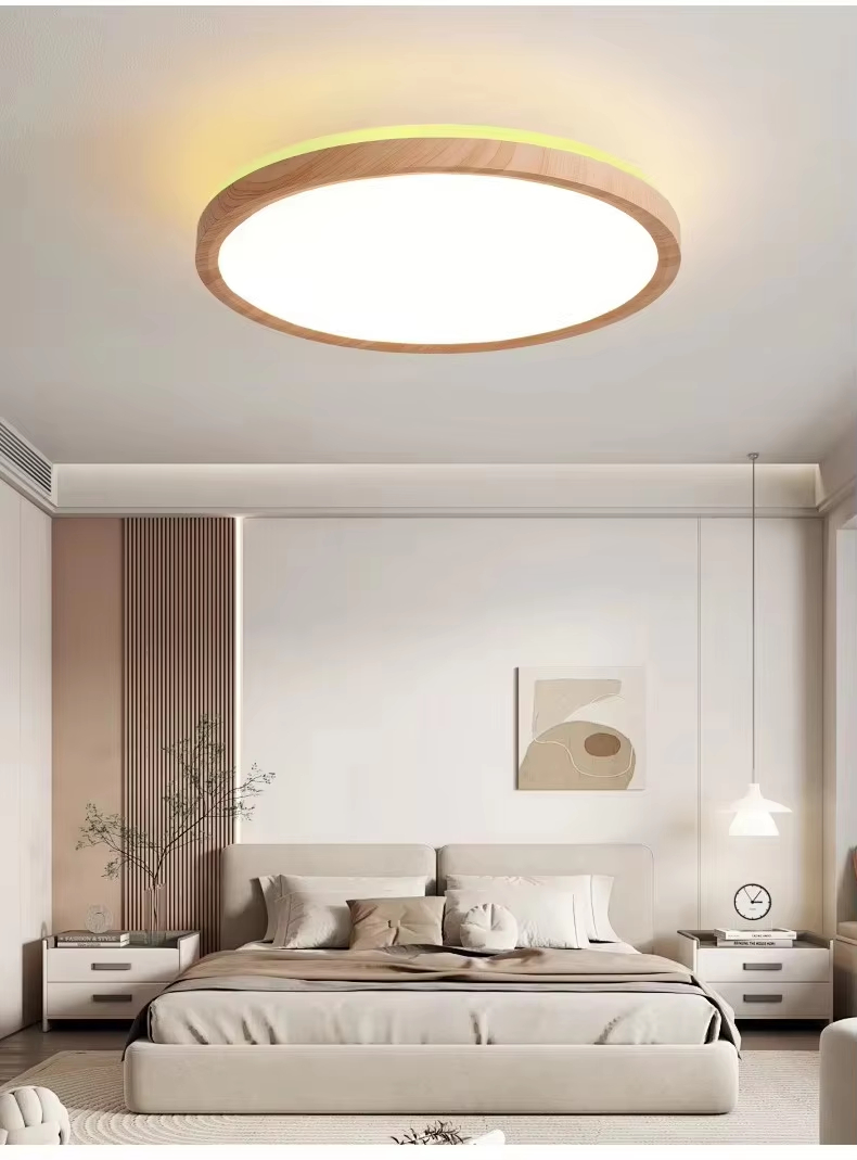 LED Ceiling Light Wood Grain 30W/36W Dimmable Flush Mount – Wholesale/OEM 10