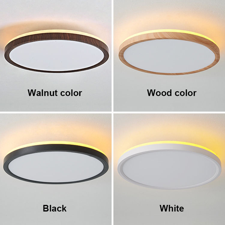 LED Ceiling Light Wood Grain 30W/36W Dimmable Flush Mount – Wholesale/OEM 2 LED Ceiling Light Wood Grain 30W/36W Dimmable Flush Mount – Wholesale/OEM - Image 2