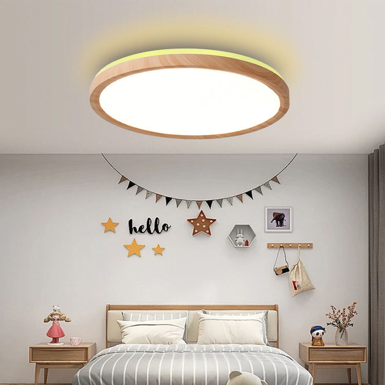 LED Ceiling Light Wood Grain 30W/36W Dimmable Flush Mount – Wholesale/OEM 3 LED Ceiling Light Wood Grain 30W/36W Dimmable Flush Mount – Wholesale/OEM - Image 3