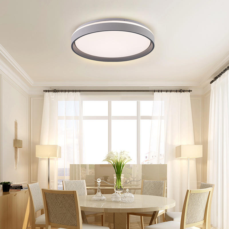 Full Spectrum Eye Care LED Ceiling Light Minimalist Modern Bedroom Lamp 3CCT Lighting Wholesale 8