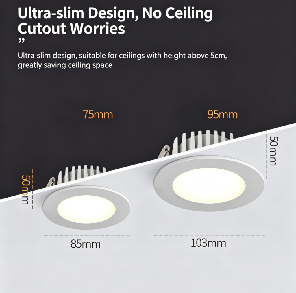 IP65 Waterproof LED Downlight Wholesale Round 7W 12W 6