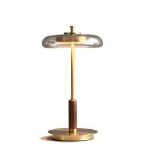 Walnut Wood Table Lamp