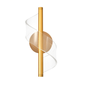 Spiral LED Wall Lamp Wholesale Gold/Black/White 12W Bedside Background Wall Light