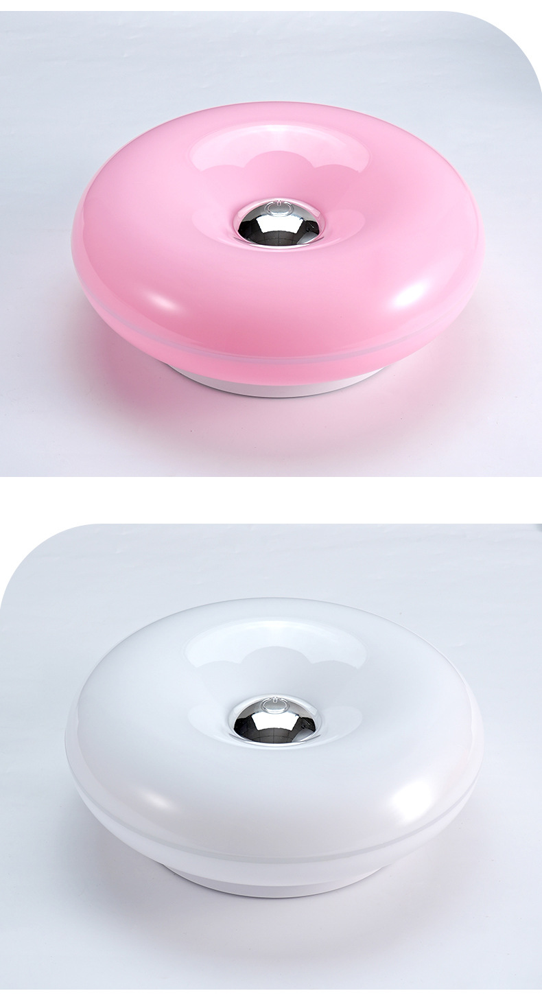 Donut Night Light orange plug-in bedside table
