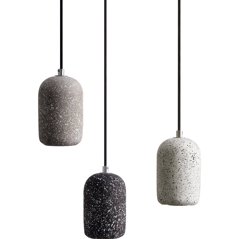 Concrete Pendant Light Wholesale Terrazzo 100x160mm 5W 1 Concrete Pendant Light